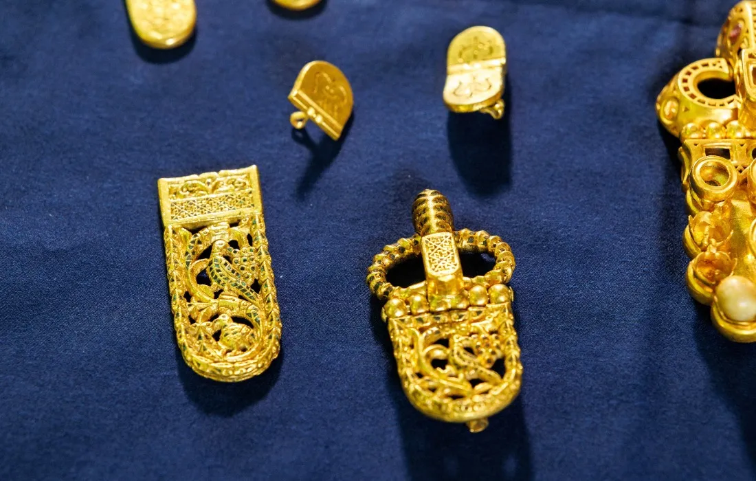 Ouro restaurado do naufrágio bizantino de Mljet