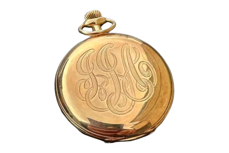 Relógio de ouro de John Jacob Astor recuperado do Titanic
