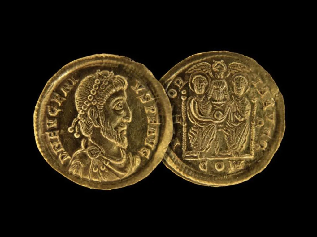 Imagem ilustrativa de moedas de ouro romanas