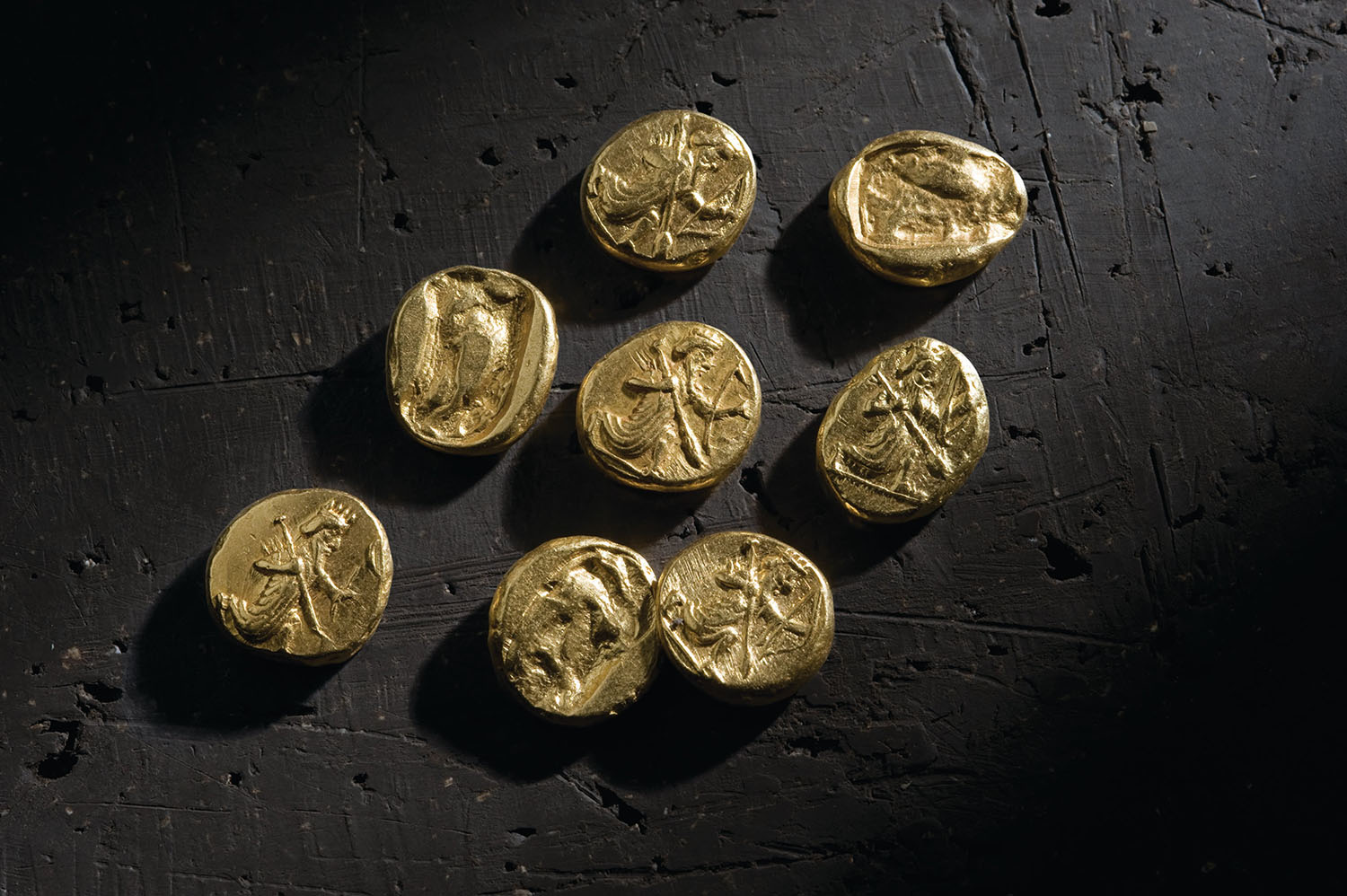 Imagem ilustrativa de moedas de ouro romanas